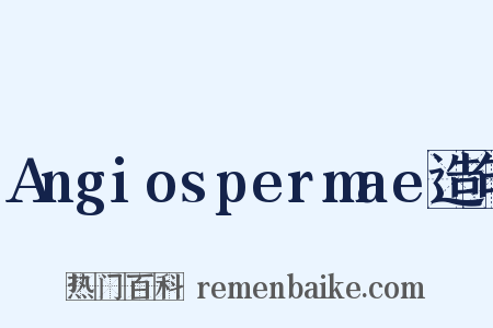 Angiospermae造句是什么意思的图片